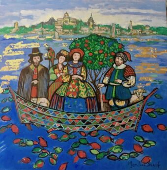 View artwork titled Immigrants in Boston