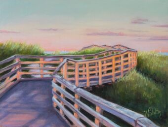 View artwork titled Boardwalk to the Sea