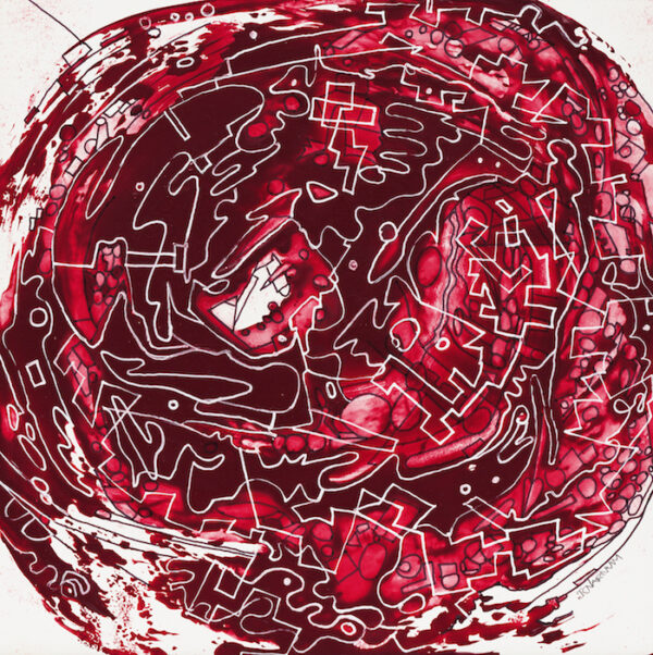 Alizarin Crimson Swirl