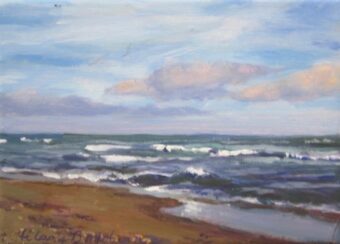 View artwork titled Early Evening Beach