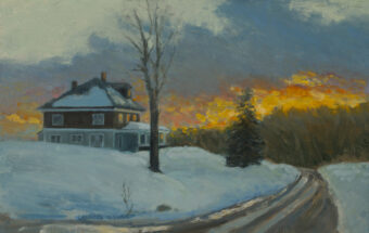 View artwork titled Winter Sunset