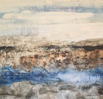 View artwork titled Rocky shore