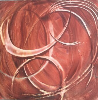 View artwork titled Tai Chi Rusted Orbs