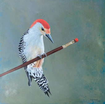 View artwork titled Red-Bellied Woodpecker