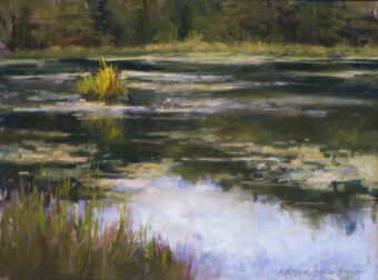 View artwork titled Morning on the Pond