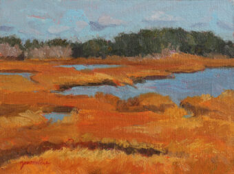 View artwork titled Audubon Marsh Hike