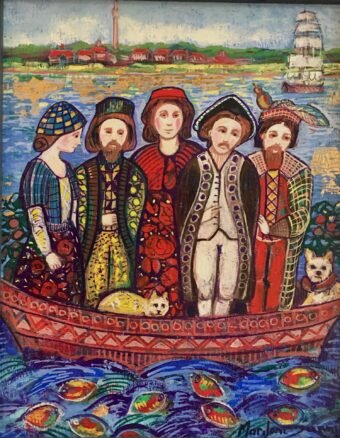 View artwork titled Immigrants on Boats