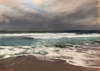View artwork titled Aquamarine and Pearl