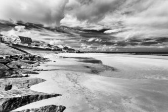 View artwork titled Omaha Beach, Low Tide
