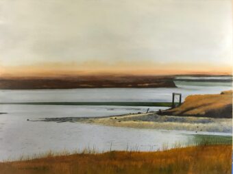 View artwork titled Wetlands in Fall Fog