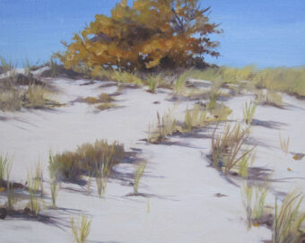 View artwork titled Fall Tree and Dunes