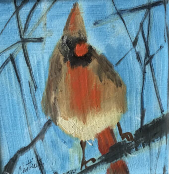 View artwork titled Lady Cardinal