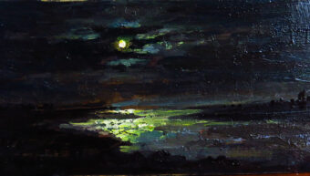View artwork titled Moonlight on River