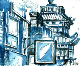 View artwork titled Chicago Pagoda