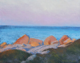 View artwork titled Halibut Point Evening