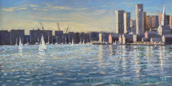 View artwork titled Morning Breeze – Boston Harbor