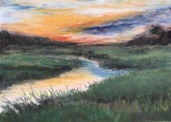 View artwork titled Marsh Sunset