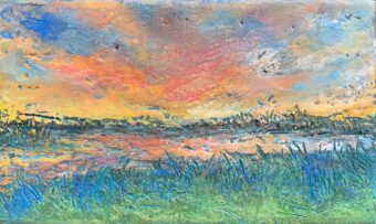 View artwork titled Vineyard Sunset