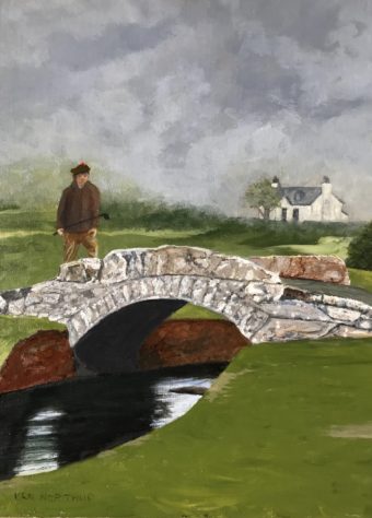 View artwork titled Swilcan Bridge