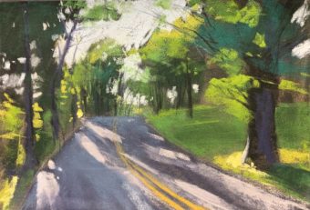 View artwork titled Dappled Road