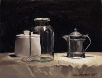 View artwork titled Pewter and bottle