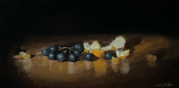 Orange and Grapes