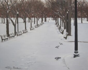 View artwork titled Boston Common Snow