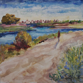 View artwork titled Beach Walk