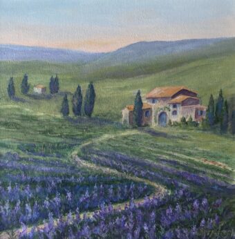 View artwork titled Not Lonely in Lavender Field