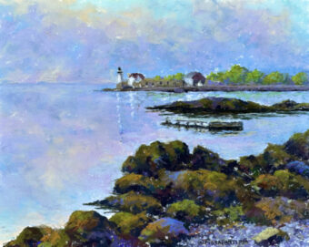 View artwork titled Portsmouth Light from Kittery point