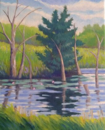 View artwork titled Wild New England Pond & Meadow