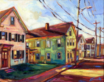 View artwork titled Morning Light at Newburyport