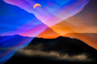 View artwork titled Moon Over Atlas Mountains