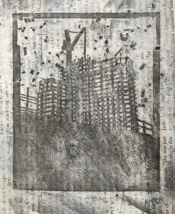 Untitled, Study for Collagraph