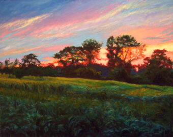 View artwork titled Cornfield Sunset