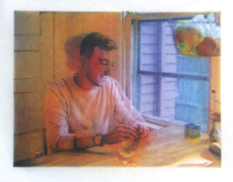 View artwork titled Connor with an Orange