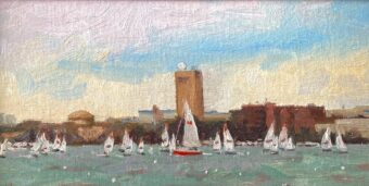 View artwork titled Sailing the Charles