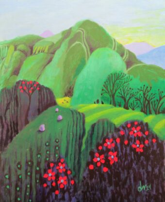 View artwork titled Green Mountains