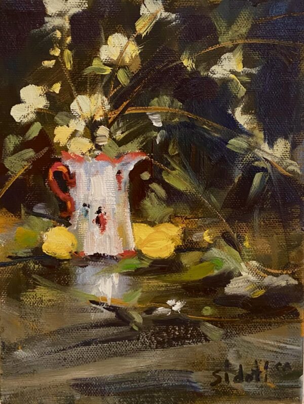 Asian Vase & Lemons