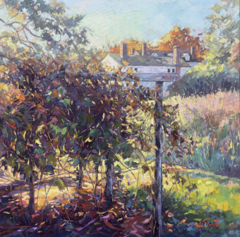 View artwork titled Autumn Vineyard