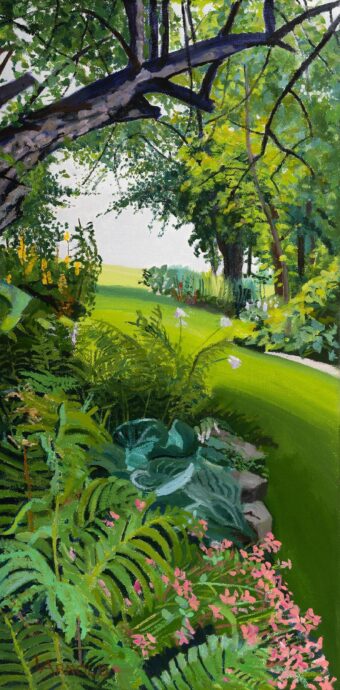 View artwork titled Garden With Ferns