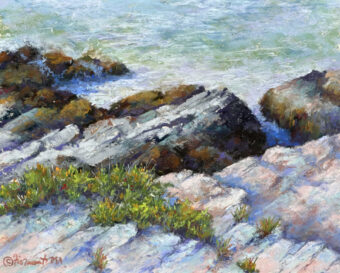 View artwork titled Morning Along Marginal Way