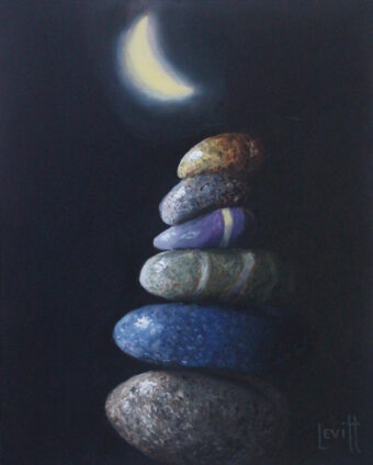 View artwork titled Moonlit Cairn