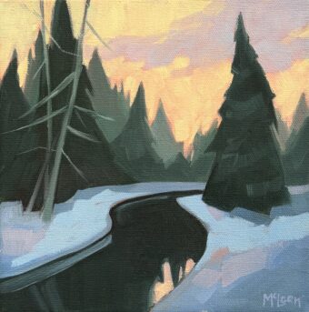 View artwork titled Baker River Twilight