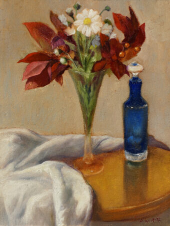 View artwork titled Daisy with the Blue Glass