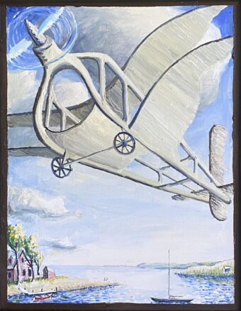 View artwork titled Flying machine