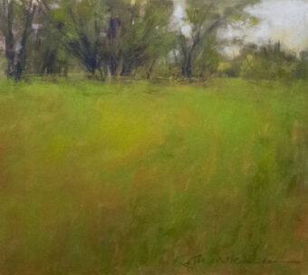 View artwork titled Spring Hillside