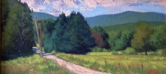 View artwork titled New England Country Road