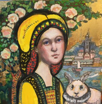 View artwork titled Lady in Yellow