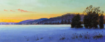 View artwork titled Winter Across the Fields